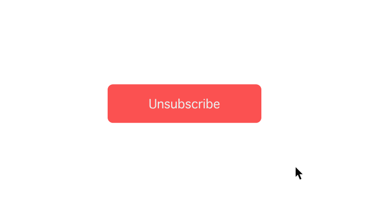 Červené tlačítko „Unsubscribe“ pořád uhýbá kurzoru myši, takže se na něj nedá kliknout